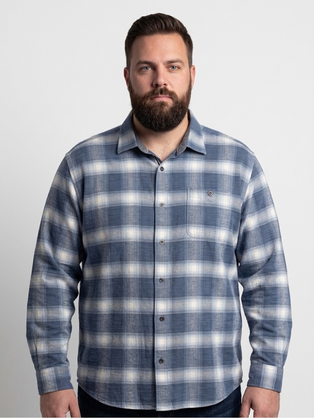 Tommy Bahama Men's 2XLT Plaid Long Sleeve Shirt Casual Button-Up Tall Cotton